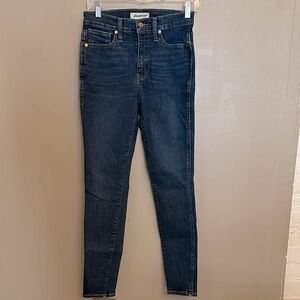 Madewell 10” High rise skinny jeans